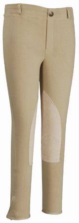TuffRider Kids Cotton Pull-On Knee Patch Breeches