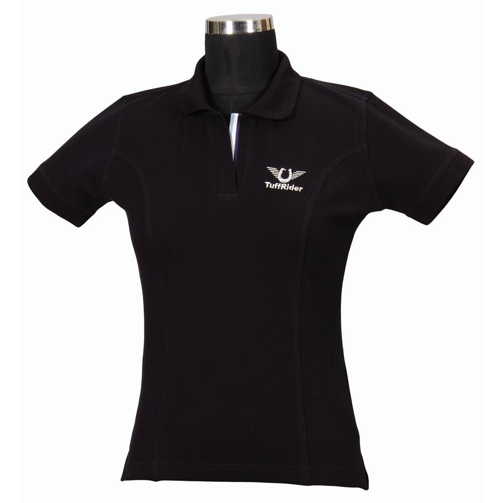 black polo tee ladies