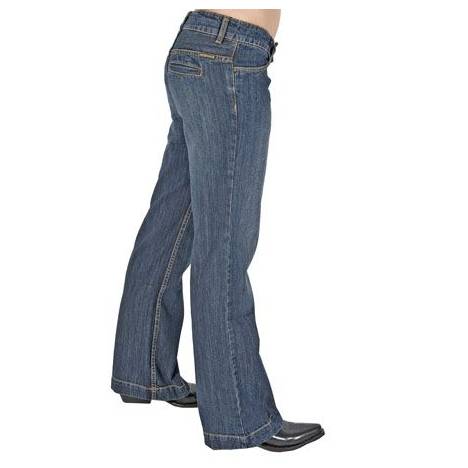 Stetson Ladies Denim City Trousers - Long