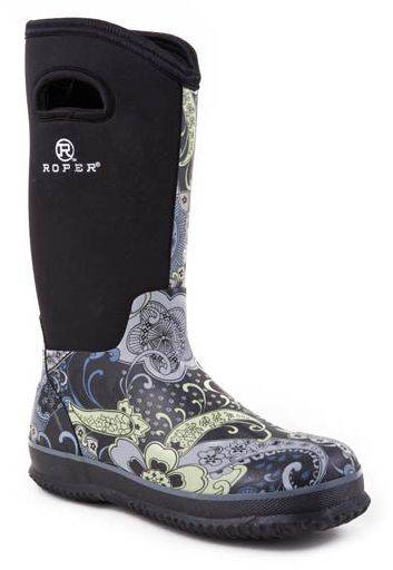 paisley muck boots