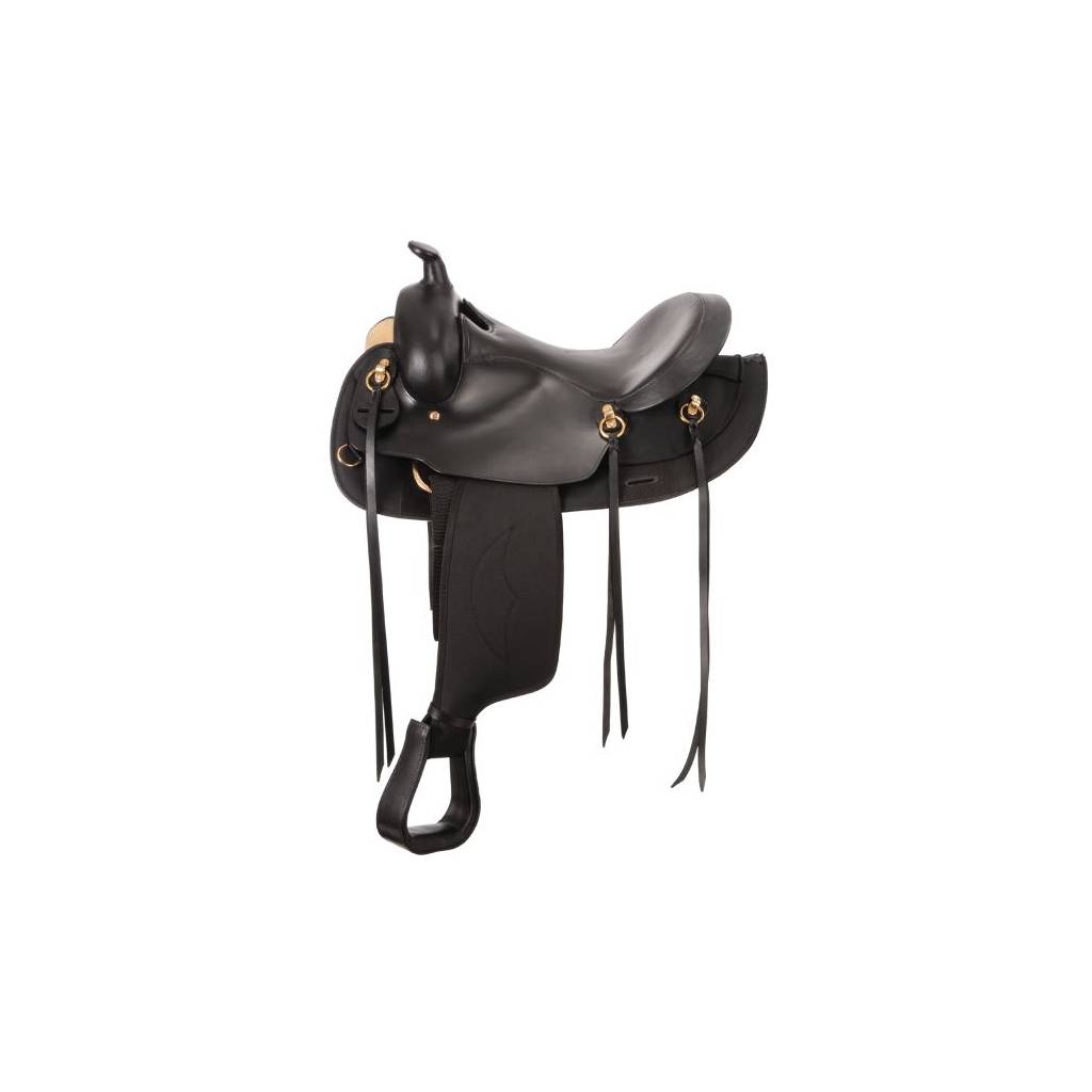 Synthetic Gaited Horse Round Skirt Trail Saddle