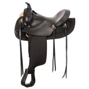 Synthetic Gaited Horse Round Skirt Trail Saddle