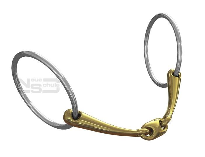 Neue Schule Trans Angled Lozenge Loose Ring Snaffle - 14mm
