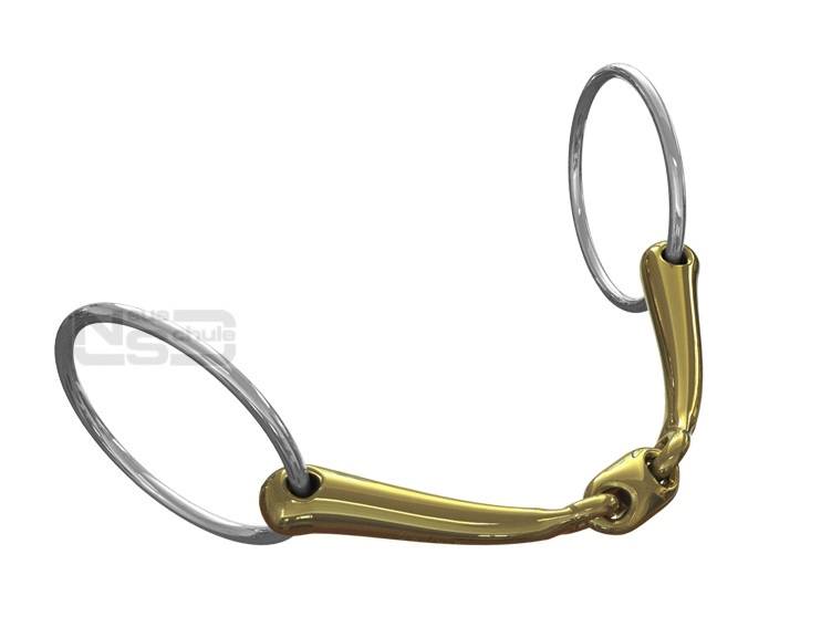Neue Schule Trans Angled Lozenge Loose Ring Snaffle - 16mm