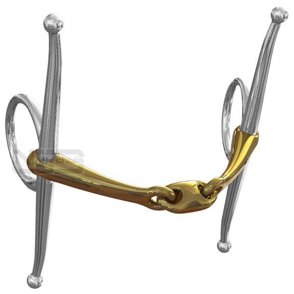 Neue Schule Tranz Angled Lozenge Full Cheek Snaffle - 14mm