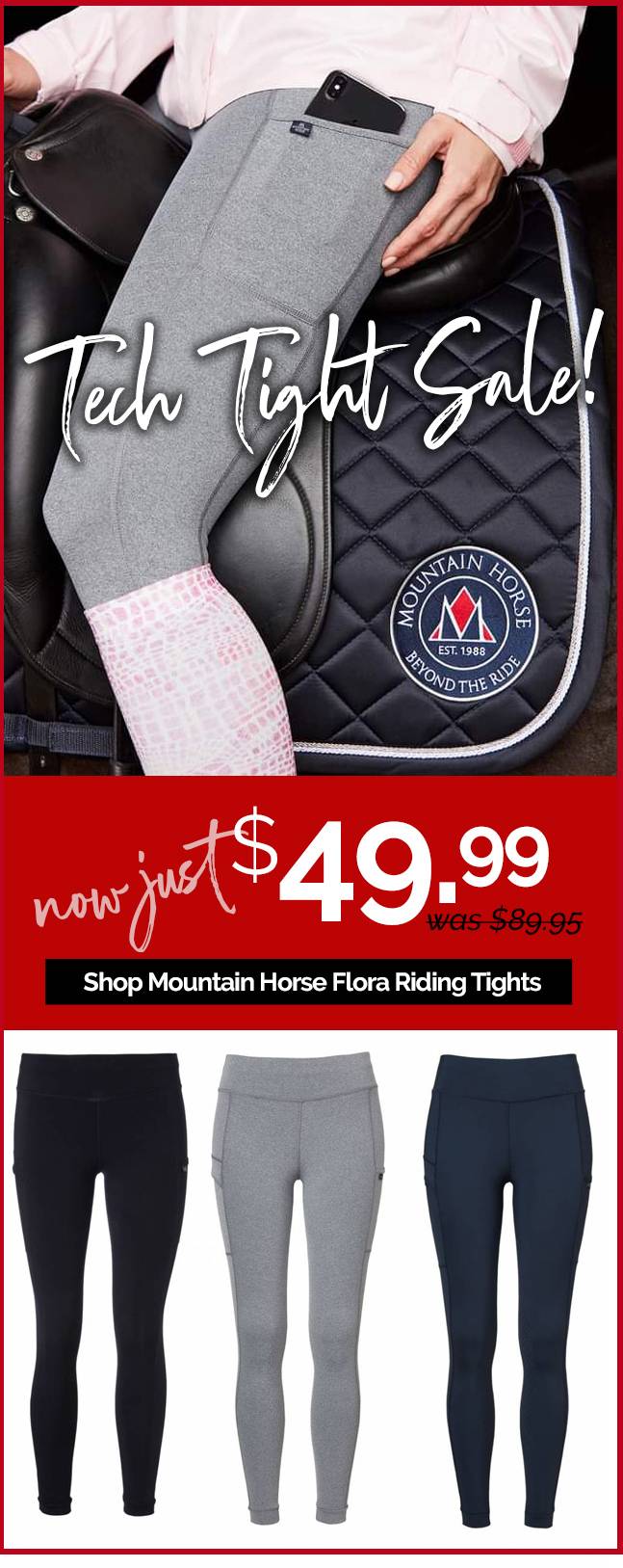 Mountain Horse Flora Tech Riding Tights Now Just $49.99