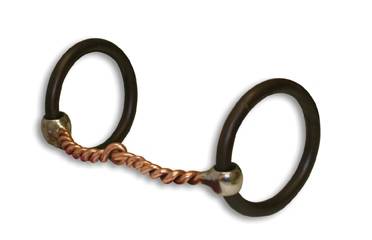 Professionals Choice Copper Twist Ring Snaffle