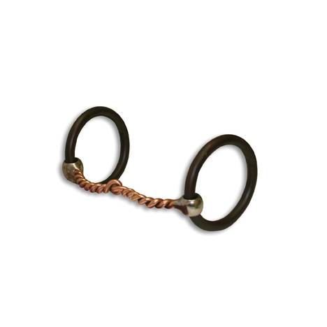 Professionals Choice Copper Twist Ring Snaffle