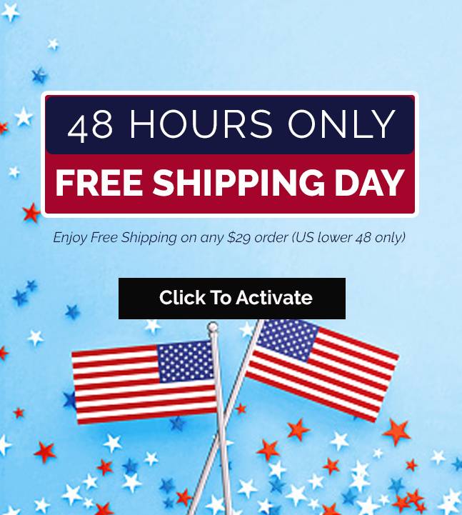 48-Hours Only! Pre-Independence Free Shipping Day