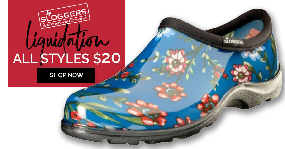 Seasonal Liquidation! All Sloggers Just $20