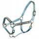 Ronmar Nylon Halter with  Snap - Leather Crown/Double Buckle - Springtime