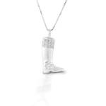 Kelly Herd English Boot Necklace - Sterling Silver
