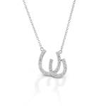 Kelly Herd Double Horseshoe Necklace - Sterling Silver