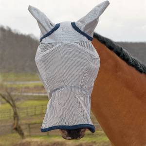Defender Fly Mask Long Nose with Ears and Reflect