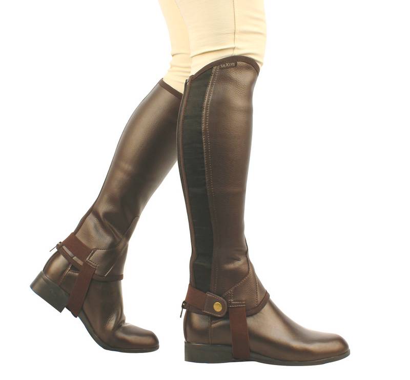 Saxon Kids Equileather Half Chaps